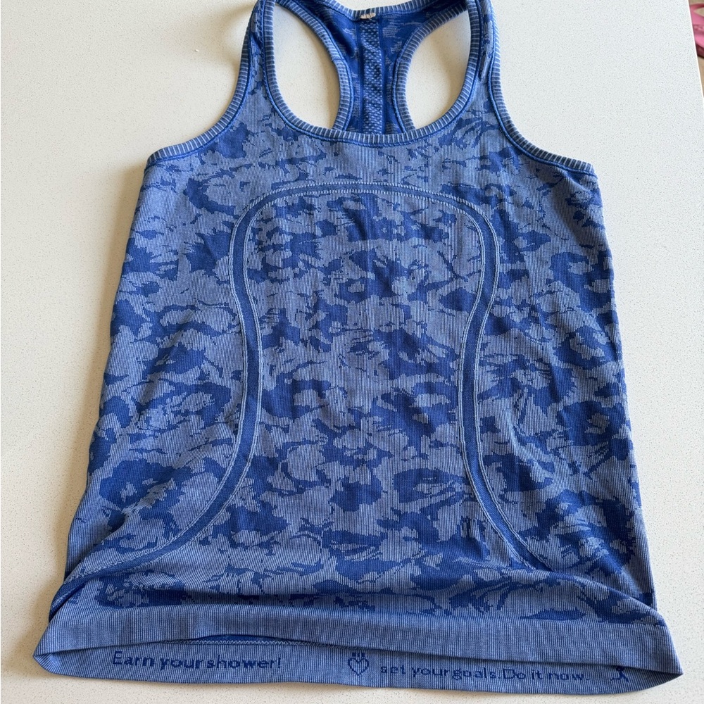 Lululemon Workout Tank Blue (Medium)